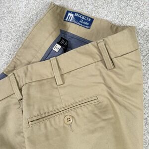 Hertling Brooklyn Britches Twill Khaki Cotton Pants Chinos‎ 32x28 USA